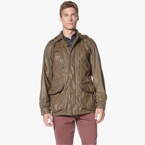 French Connection Men's Brown Military Style Jacket Size Large